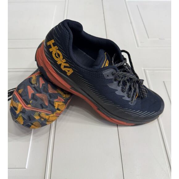 Hoka One One Other - HOKA ONE ONE Torrent 2 Trail Racer Men's Size 11 Scuba Blue Orange Running Shoes
